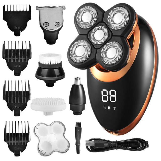 Electric Shaver with LCD Display