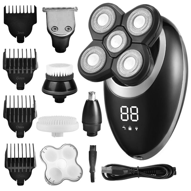 Electric Shaver with LCD Display